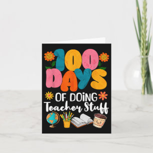 Tarjeta 100 Días De Hacerlo Con Los Maestros 100 Días De