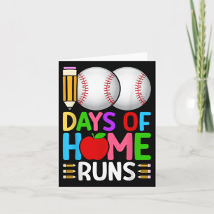 Tarjeta 100 Días De Hogar, Béisbol, 100 Días De