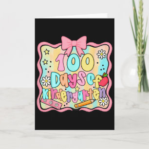 Tarjeta 100 Días De Jardín De Infantes 100º Día De Escuela