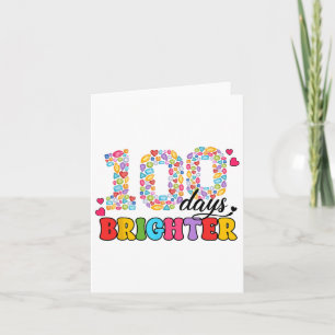 Tarjeta 100 días de joyas más brillantes 100 días