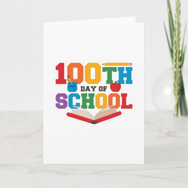 TARJETA 100 DÍAS DE LA ESCUELA (Anverso)