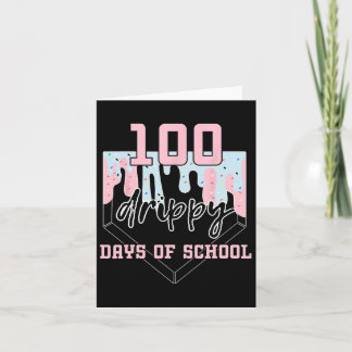 Tarjeta 100 Días de la Escuela Venden Helados 100 Días