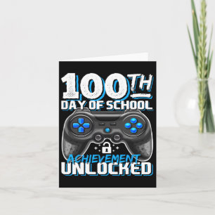 Tarjeta 100 Días De Logro Escolar Desencadenaron Videojueg