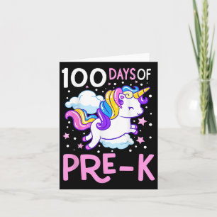 Tarjeta 100 Días De Maestría Preescolar 100º Día De La Esc