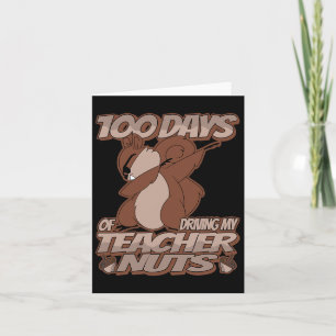 Tarjeta 100 Días De Manejar A Mis Maestros Nueces - Dabbin