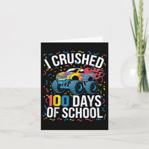 Tarjeta 100 Días De Monstruo Escolar