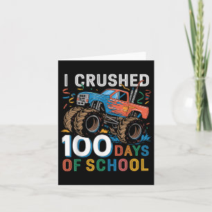 Tarjeta 100 Días De Monstruo Escolar