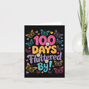 Tarjeta 100 días de niños con problemas 100 días de clases