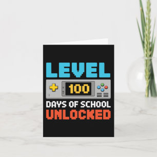 Tarjeta 100 Días De Niños Jóvenes De Video En La Escuela 1