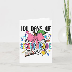Tarjeta 100 Días De Segundo Grado Feliz 100 Días De Escuel