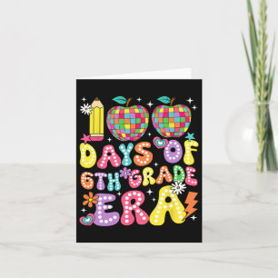 Tarjeta 100 Días De Sexto Grado De Sexto Grado De Estudios