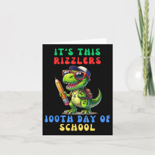 Tarjeta 100 Días De Skibidi Rizz Cien Días Escolares
