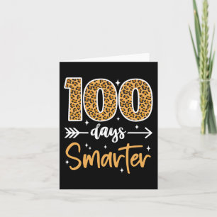 Tarjeta 100 días del Leopard 100th Day Of School Teacher K