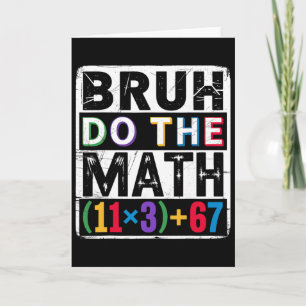 Tarjeta 100 Días Ecuación Matemática Escolar Bruh Haz La M
