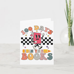 Tarjeta 100 Días En Los Libros Leyendo Maestros 100 Días D