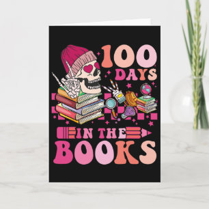 Tarjeta 100 Días En Los Libros Profesor De Lectura Esquele