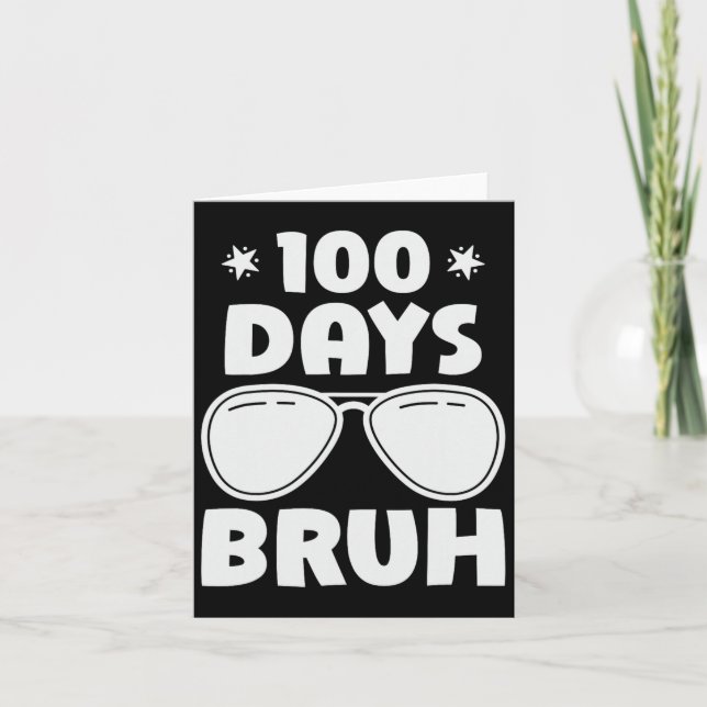 Tarjeta 100 Días Escolares 100º Día De La Escolaridad (Anverso)