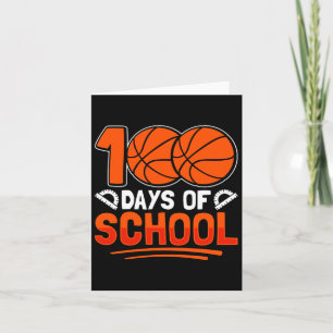 Tarjeta 100 Días Escolares De Bysketbyll Para El Entrenado