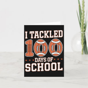 Tarjeta 100 Días Escolares De Niños Y Niñas De 100t