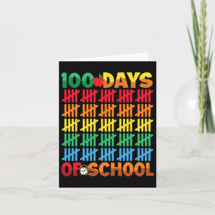 Tarjeta 100 Días Escolares Felices 100 Días De Enseñanza E
