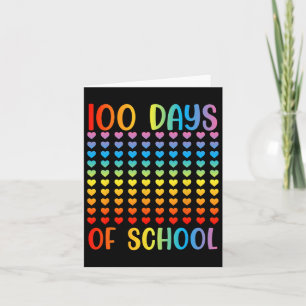 Tarjeta 100 Días Estudiantes Más Inteligentes 100 Días De 