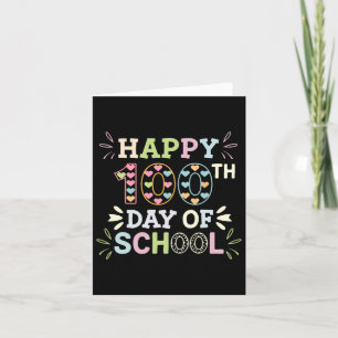 Tarjeta 100 días felices del Día del Arco Escolar 100 días