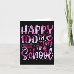 Tarjeta 100 días felices del Día del Arco Escolar 100 días