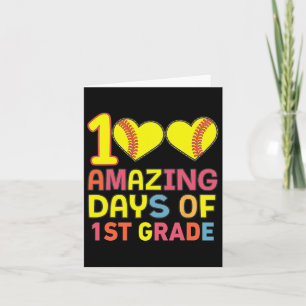 Tarjeta 100 Días Impresionantes De Primer Grado Softbyll P