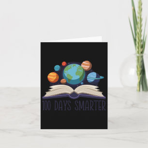 Tarjeta 100 días, maestro más inteligente 100 días de escu