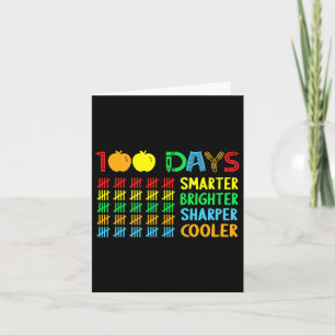 Tarjeta 100 Días Más Brillante Más Inteligente Sharper 100