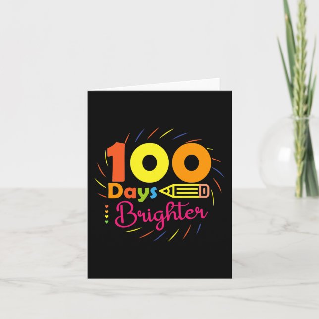 Tarjeta 100 días más brillantes - 100 días de estadía de p (Anverso)