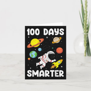 Tarjeta 100 días más inteligentes, 100 días de astronauta