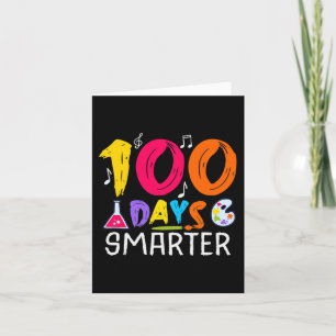 Tarjeta 100 Días Más Inteligentes - 100 Días Escolares Tem