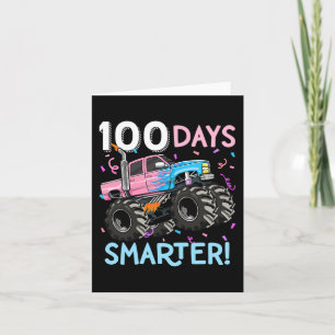 Tarjeta 100 días más inteligentes de monstruo camionero 10