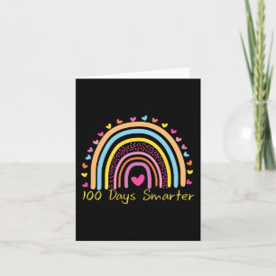 Tarjeta 100 Días Más Inteligentes En El Arcoiris