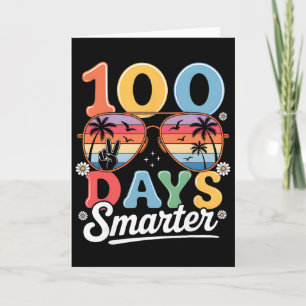 Tarjeta 100 Días Más Inteligentes Feliz 100º Día De La Esc