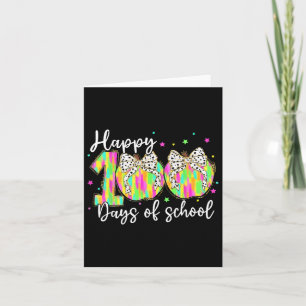 Tarjeta 100 Días Más Inteligentes Feliz 100 Días De Coquet