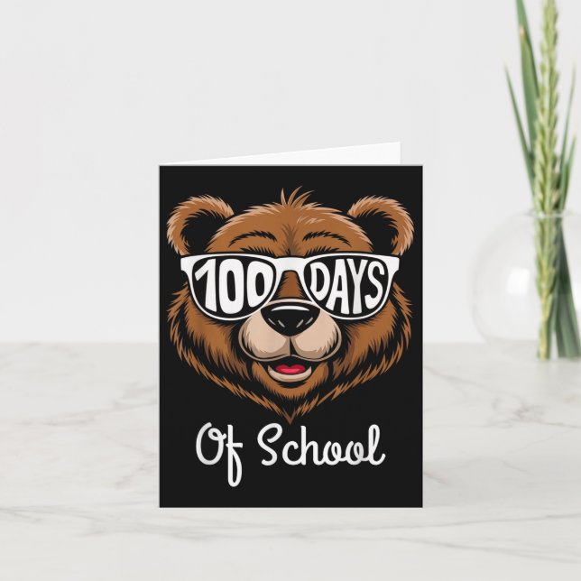 Tarjeta 100 días más inteligentes para el Guay escolar (Anverso)