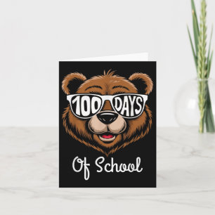Tarjeta 100 días más inteligentes para el Guay escolar