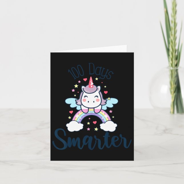 Tarjeta 100 días más inteligentes para los Chicas del arco (Anverso)