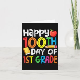 Tarjeta 100 días más inteligentes Primer grado 100º día es