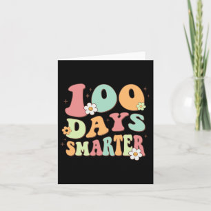 Tarjeta 100 días más inteligentes y felices 100 días de cl