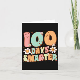 Tarjeta 100 días más inteligentes y felices 100 días de cl