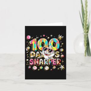 Tarjeta 100 días más inteligentes y más brillantes para lo