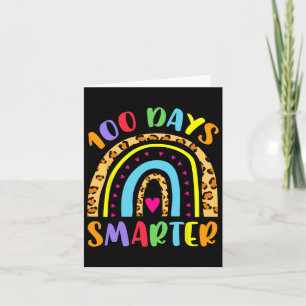 Tarjeta 100 días niños Chicas más inteligentes Unicorn 100