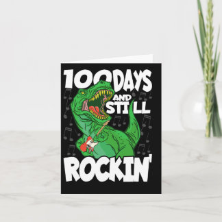 Tarjeta 100 Días Y Aún Rockin - 100 Días De Colegio