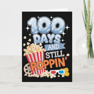 Tarjeta 100 Días Y Todavía Sonriendo Estudiante Divertido 