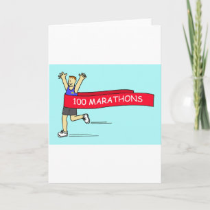 Tarjeta 100 Felicitaciones a Marathon por Él