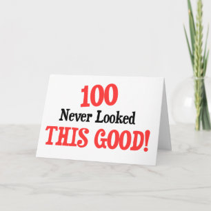 Tarjeta ¡100 nunca se veían tan bien!
