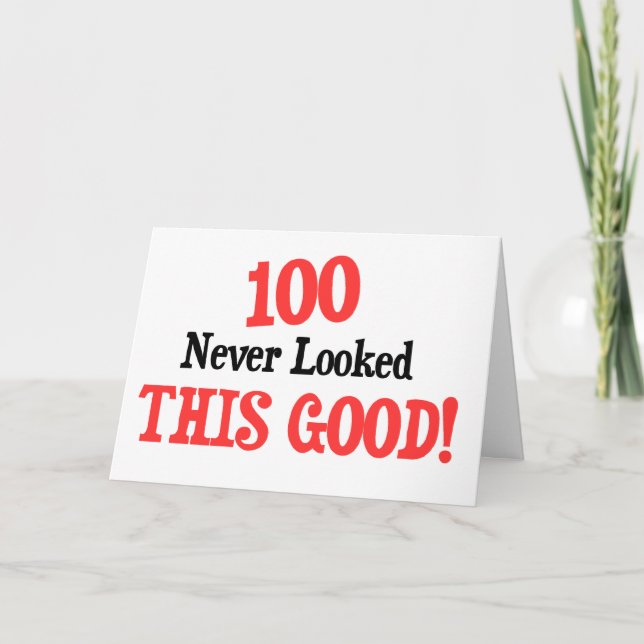 Tarjeta ¡100 nunca se veían tan bien! (Anverso)